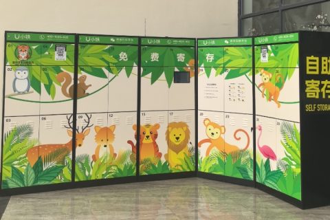 宜宾野生动物世界合作小铁智能寄存柜，高颜值深受好评